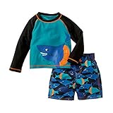 Child Of Mine By Carters Baby Toddler Boys Long Sleeve Rash Guard Swim Set Sharks