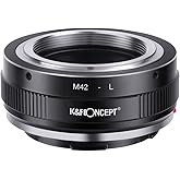 K&F Concept Lens Mount Adapter M42-L Manual Focus Compatible with M42 Lens to L Mount Camera Body