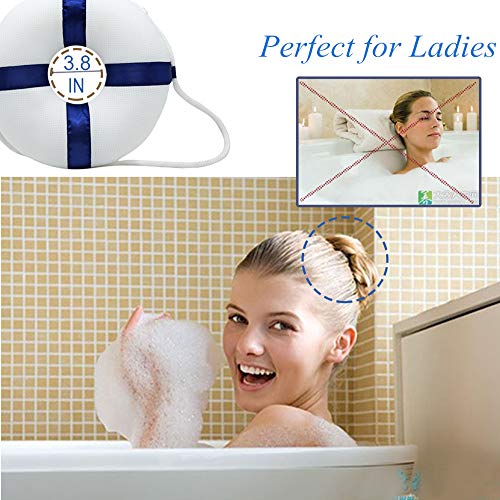 image for Idle Hippo Spa Bath Pillow for Bathtubs, Novelty Swim Ring Design for 