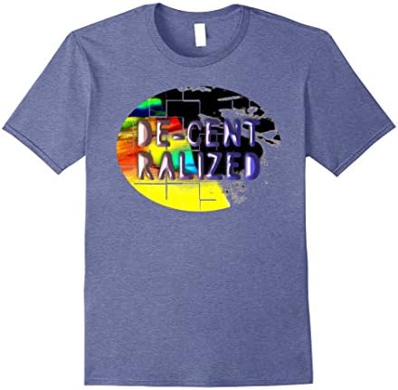 Mens "Topanga Cruising" : "Decentralized" T-Shirt XL Heather Blue