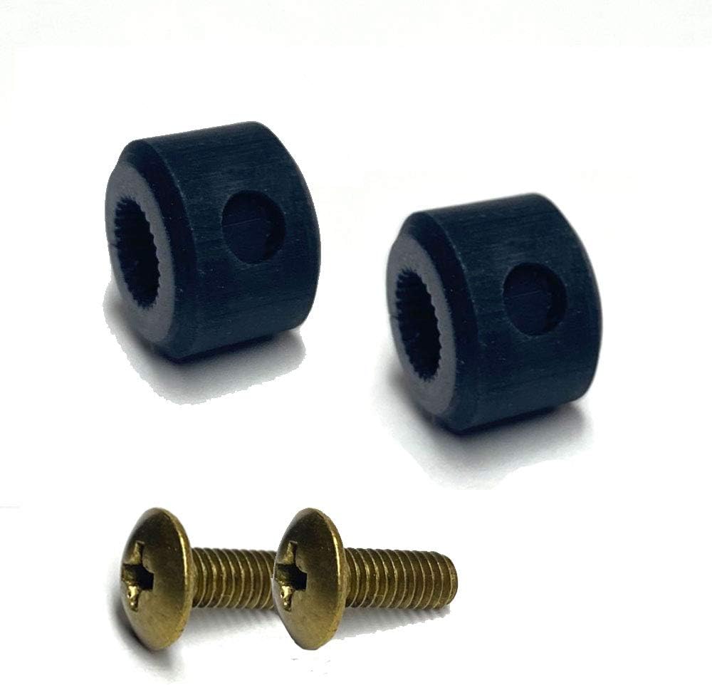 TML 2 x Spline Plastic Handle Adaptor Insert & Screw SP3530 3530R 133.