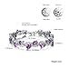 OPK Jewelry Gorgeous Platinum Plated Purple Cubic Zirconia CZ Stone Women Tennis Bracelet 7.67