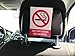 (Set of 2) Uber Lyft Headrest Decal No Smoking / Vaping Sign Rideshare Display