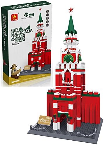 Little Treasures The Spasskaya tower of Moscow Russia (Kremlin) - building blocks 1048pcs set - in gift box! world's great architecture series landmark - compatible with other building bricks brands