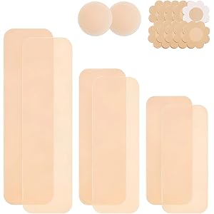 Silicone Boob Tape Nipple Pasties 6Pcs Stretch Breast Lift Tape for Women