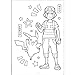 POKEMON Coloring Art Book Japanese Nurie Kids Study Education Pocket Monster