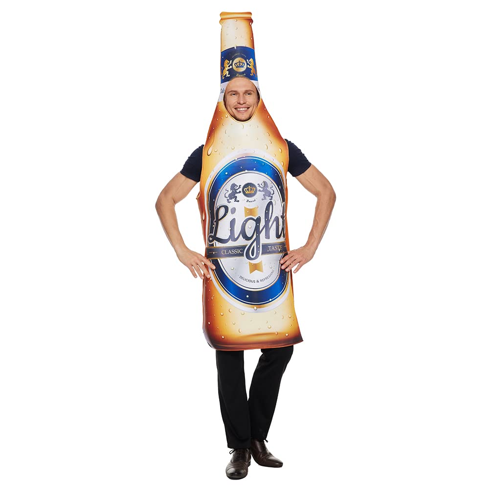 EraSpooky Beer Bottle Costume Adult Unisex Drinking Oktoberfest Halloween Party Suit
