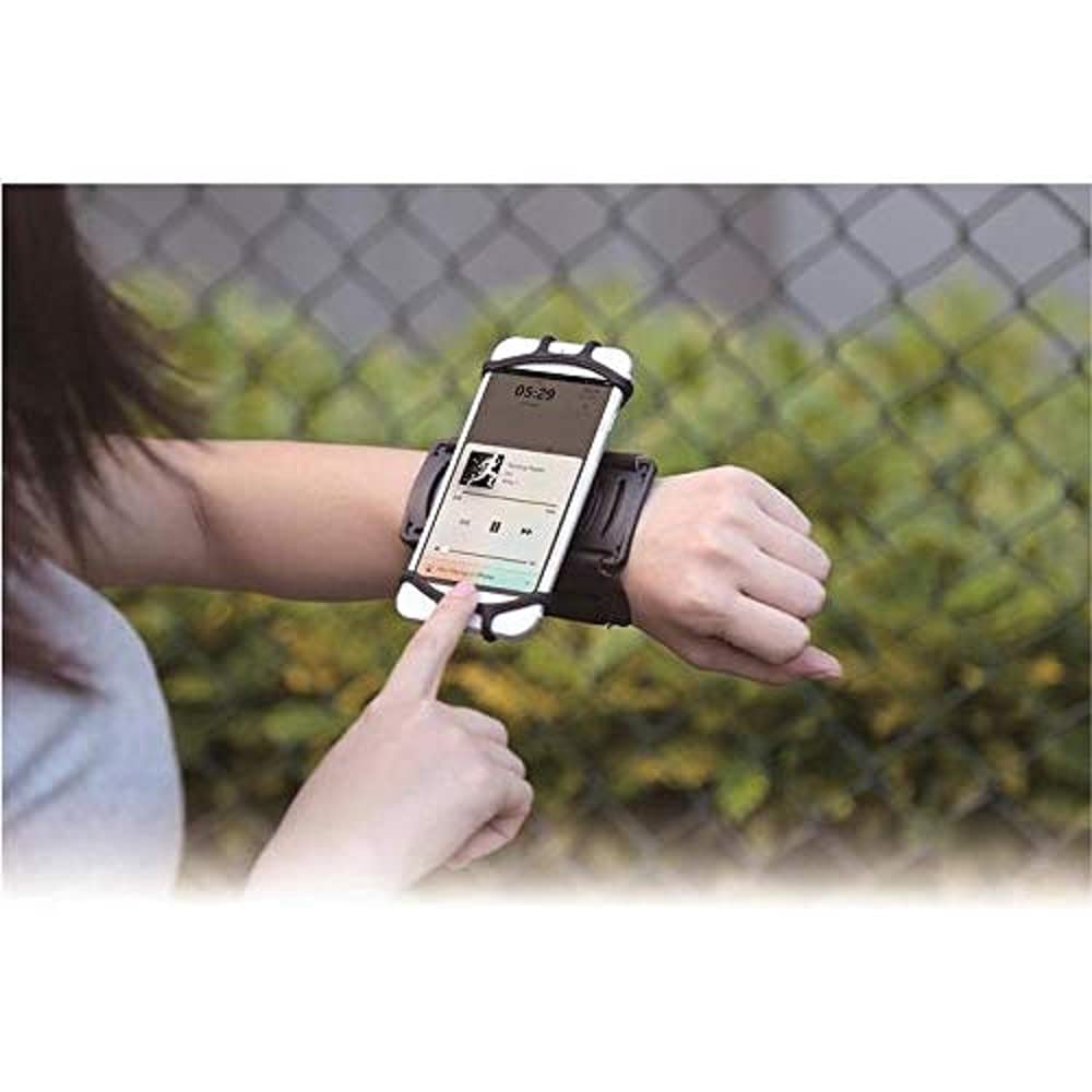 Aiino Aiwristun55-Bk Universal Wrist Band for Smartphones Up to 5.5 Inches, Black