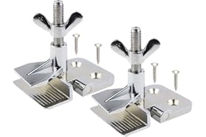 EQUTY BAYMERS 2 Pcs of Silk Screen Printing Hinge Clamps for Frame Machine,for Fixing Mesh,DIY Tool,4 Screws Included