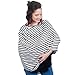 Carseat Cover | Carseat Canopy & Nursing Cover, 5 in 1 Baby Cover, Stretchy & Ultra Soft Nursing and Breastfeeding Cover for Boys & Girls, Stroller Cover for Babies by Matimati Baby (Classic Stripe)