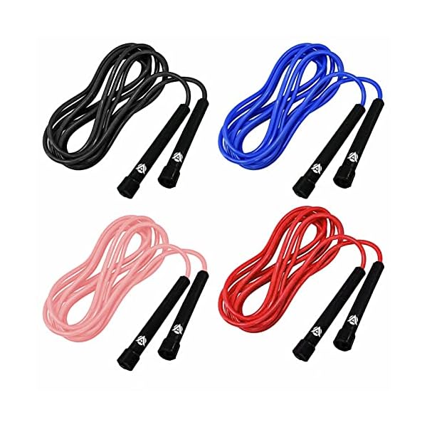Skipping-Rope-Adult-Fitness-Jump-Rope-Gym-Workouts-outdoor-Training-for-Fat-Burning-Boxing-MMA-Exercises-Speed-Fitness-Weighted-Skipping-Ropes-for-Women-Men-Pink Skipping Rope Adult Fitness Jump Rope Gym Workouts & outdoor Training for Fat Burning Boxing, MMA Exercises Speed…