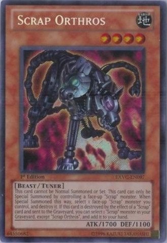 Yu-Gi-Oh! - Scrap Orthros (EXVC-EN097) - Extreme Victory - 1st Edition - Secret Rare
