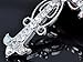 Alilang Crystal Rhinestone God Blessed Flower Floral Holy Cross Hook Key Chain, Aurora Borealis