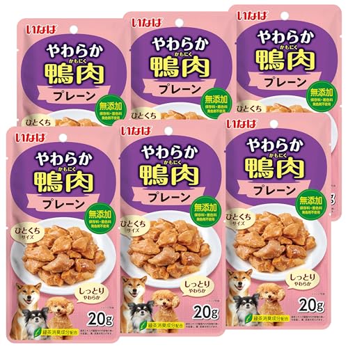 いなば やわらか鴨肉 プレーン 20g 6個セット