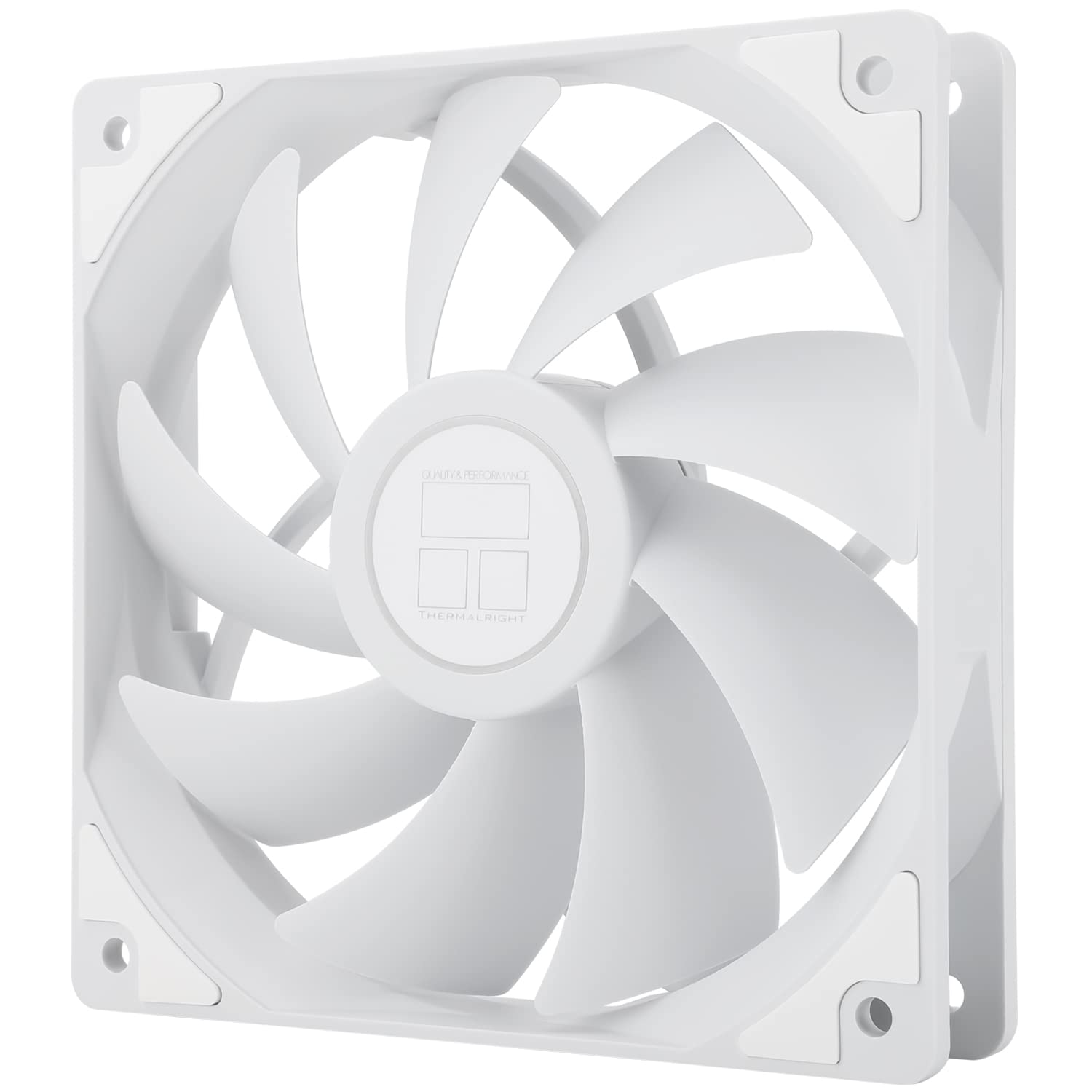 Photo 1 of Thermalright TL-C12CW CPU Fan 120mm Case Cooler Fan, 4Pin PWM Silent Computer Fan with S-FDB Bearing Included, up to 1550RPM Cooling Fan (White)