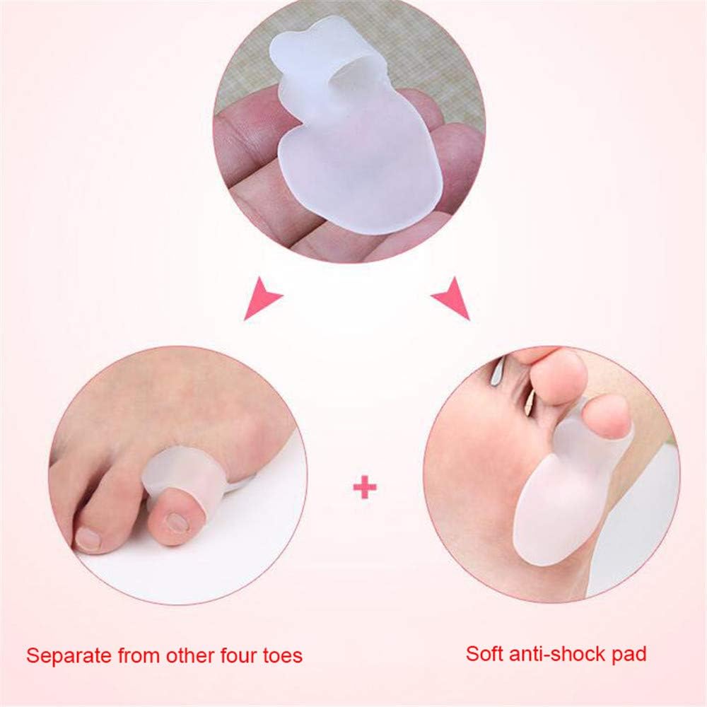 AnHua 2 Pair Silicone Little Toe Finger Straightener Hallux Valgus Bunion Corrector Foot Health Care Product: Health & Personal Care