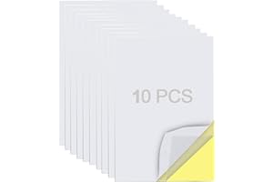 KAIHENG 10 Sheets of Clear Double Sided Tape, A4 Size Extra Strong Adhesive Double Sided Tape Sheets with Yellow Liner for DI