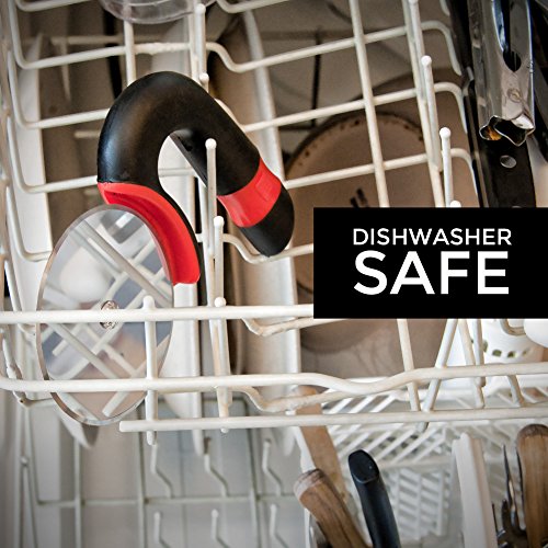 image for Generic Good Cook 321248 Easy Grip Pizza Slicer - Ergonomic Arched Han