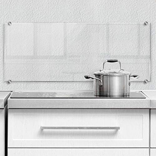 Paraschizzi Da Cucina In Vetro Decorwelt 65x60 Cm | Protezione Parete Per Fornelli, Vetro Temperato 4 Mm, Resistente Al Calore, Igienico