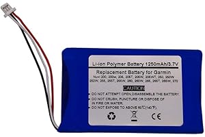 OLKIEQZ 1250mAh Battery For Garmin Nuvi 200,Nuvi 200w,Nuvi 205,Nuvi 205T,Nuvi 205W,Nuvi 205WT,Nuvi 250,Nuvi 250W,Nuvi 252W,Nuvi 255,Nuvi 255T,Nuvi 255W,Nuvi 260,Nuvi 260W,Nuvi 265,Nuvi 265T,Nuvi 265W,Nuvi 270