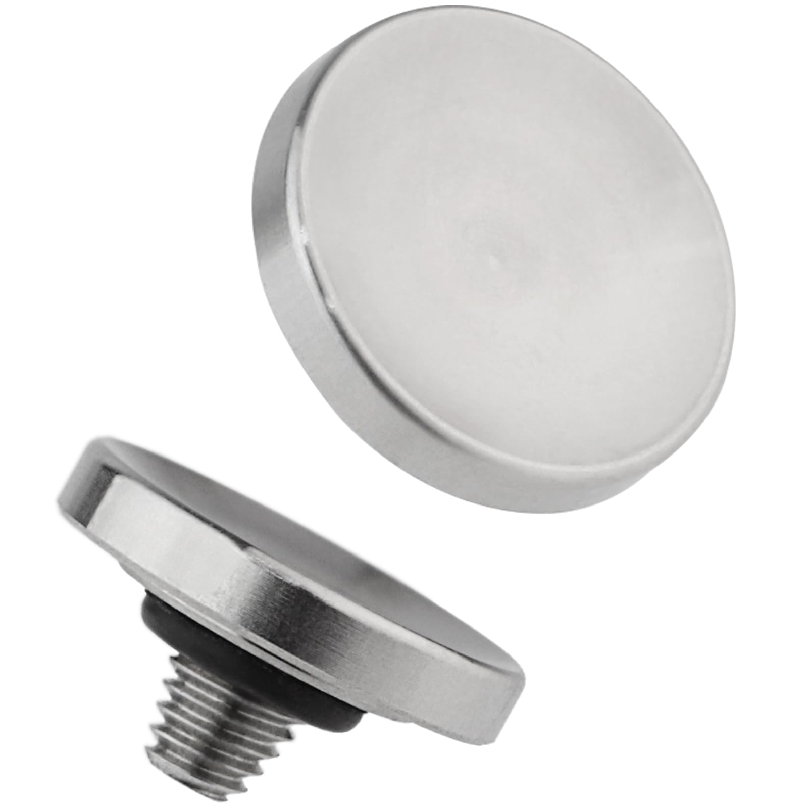 Haoge SRB-YS Metal Shutter Release Button for Fujifilm XE5/X-E4/X-E2S/XT5/GFX100RF/X-T3 XT30 X-T50 X-T20 X-Pro2 xpro3 X100T X100S X100F x100v X100VI and Leica D LUX 8 Q3 43 M10 M11 Concave Silver