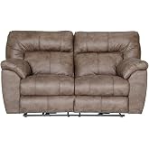 Catnapper Thompson Power Reclining Loveseat in Brown Polyester Fabric