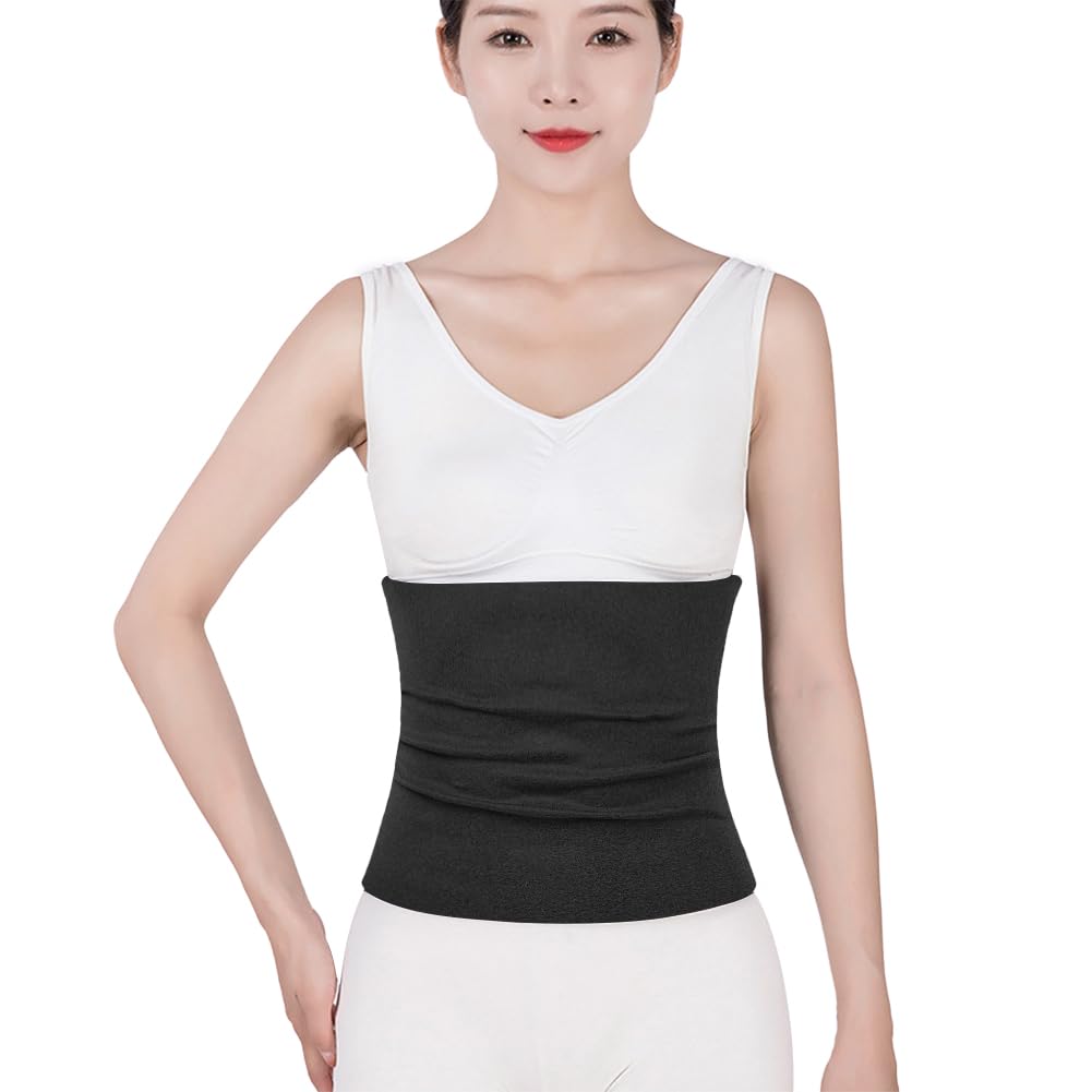 IBLUELOVER Thermal Waist Warmer Faux Fleece Kidney Warmer Double Sided Waist Support Cashmere Lumbar Support