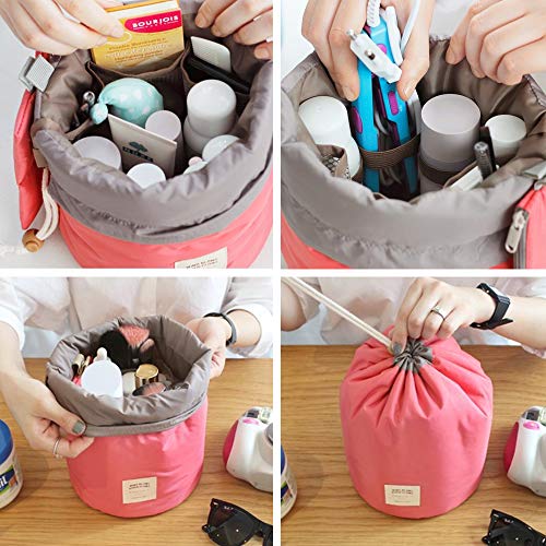 Multifunctional Lightweight Toiletry Bags Travel Cosmetic Bags For Women Waterproof Make Up Organizer with Sturdy Hook Portable Compact Bathroom Pouch (Large, Beige Cactus-Cylinder) 4 Multifunctional Lightweight Toiletry Bags Travel Cosmetic Bags For Women Waterproof Make Up Organizer with Sturdy Hook Portable Compact Bathroom Pouch (Large, Beige Cactus-Cylinder)