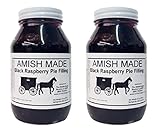Amish Pie Filling Black Raspberry - TWO 32 Oz Jars