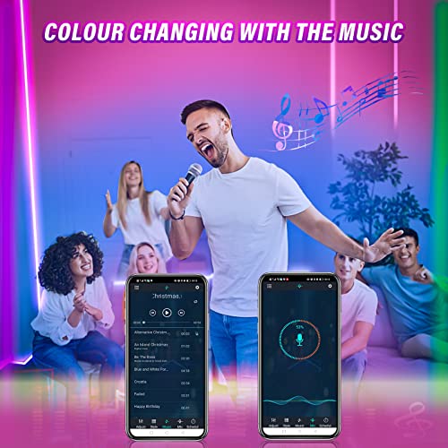 Neon LED Strip 3m, RGBIC Neon LED Streifen mit App-Steuerung, DIY-Farbwechsel Lichtband, Musik Sync,Neon Lichtband für Wohnzimmer, Schlafzimmer, Wand Deko