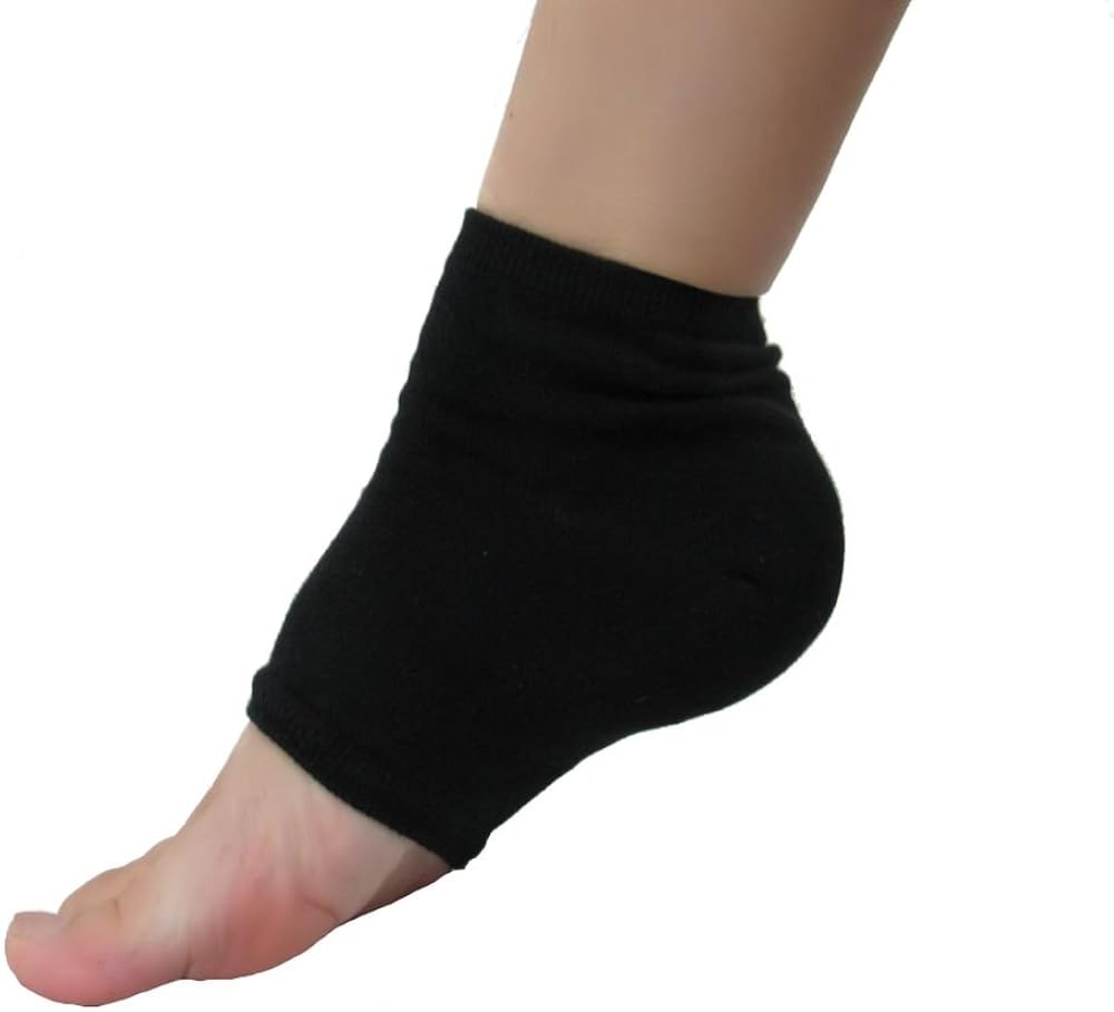 KoolFree Spa Moisturizing Dry Cracked Skin Pressure Sore Relief Gel Heel Socks Clothing