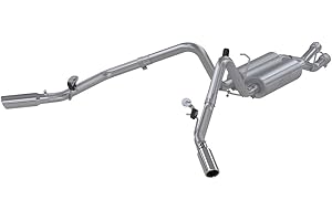 MBRP Stainless Steel Cat Back Exhaust Dual Side Exit, Fits Chevrolet/GMC Silverado 2500HD/Sierra 2500HD 2001-2006, 2.5 Inch T
