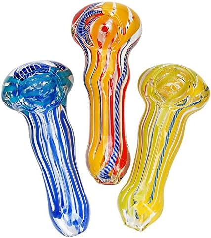 USA Handcrafted Glass Art Making item, Candy Cane 3.5"