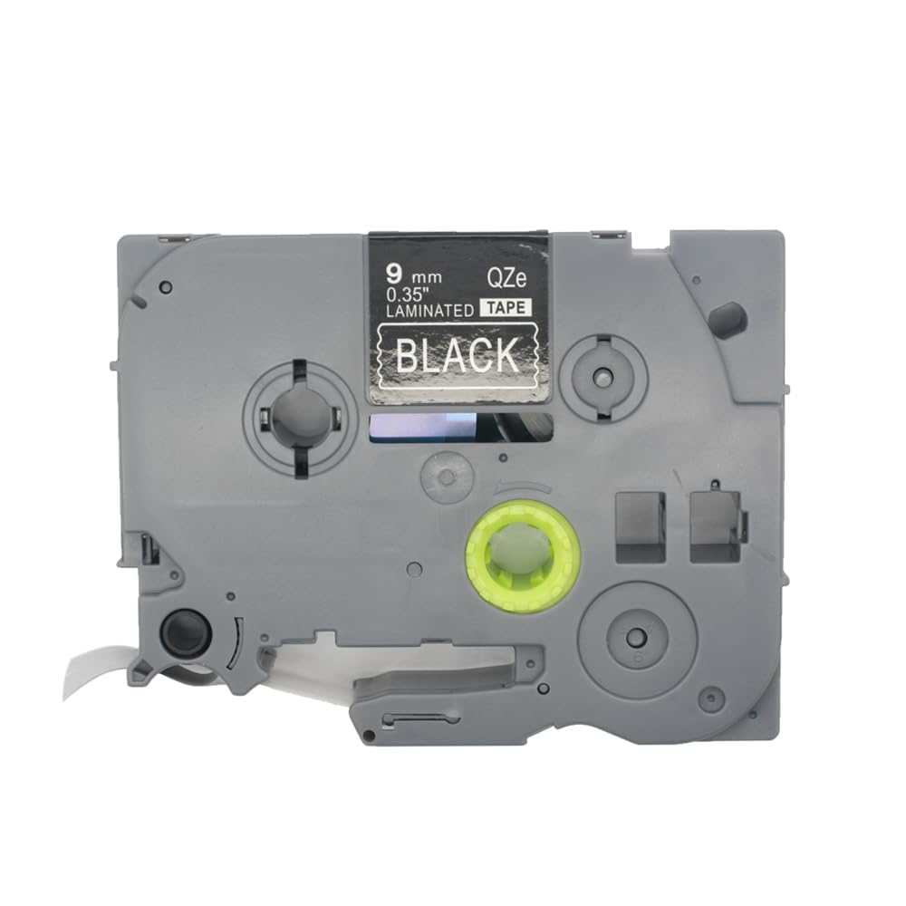 BROVACS 1 Pack White on Black Laminated Label Tape Compatible for Brother P-Touch Label Printer TZ 325 TZe 325 9mm 3/8" OPA4325