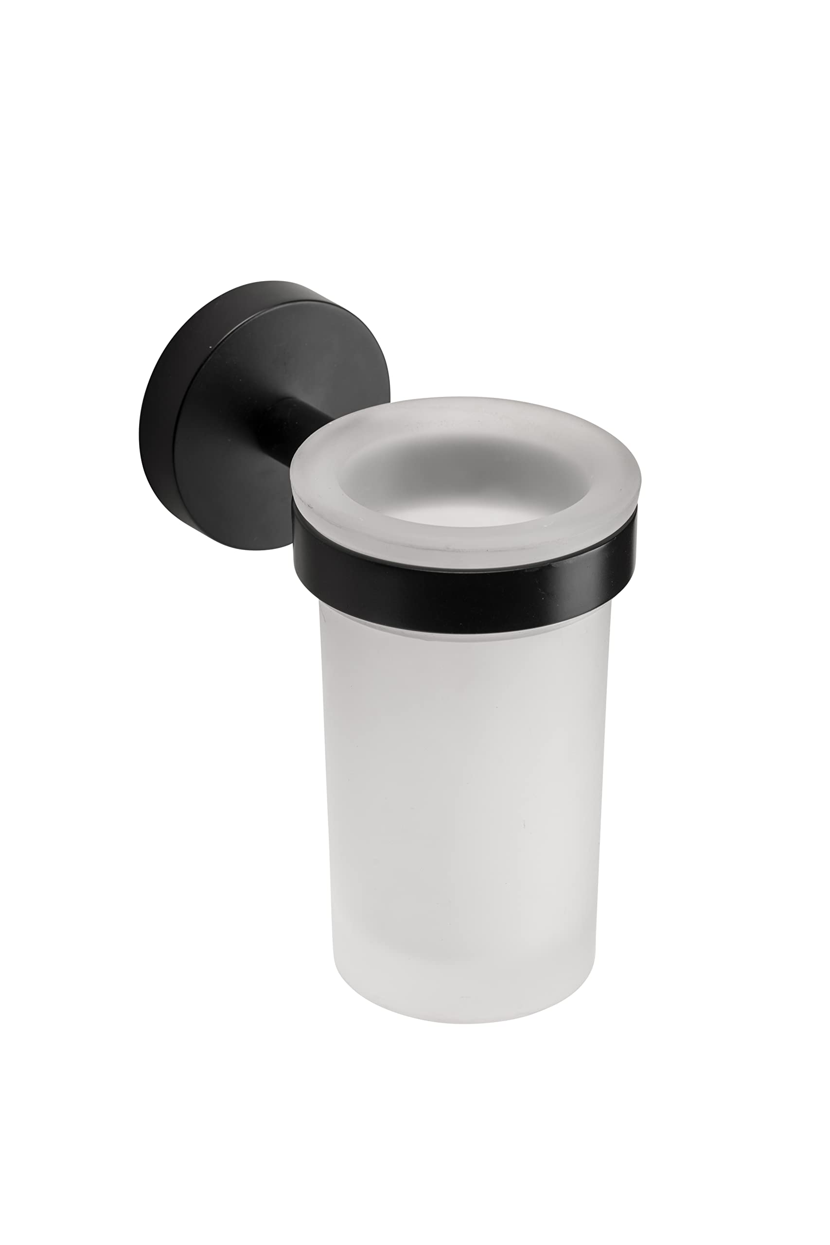 Croydex Epsom Black Flexi-Fix™ - Tumbler & Holder