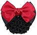 Driew Hair Clip, 6 Pcs Hair Net with Bow Hair Snoods for Women, Velvet, Polyester, Metal