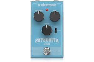 TC Electronic Skysurfer Reverb, Green, Studio Quality with Award Winning Algorithms, Spring, Plate and Hall reverbs, True Bypass, Metal Chassis