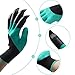 Handed Garden Genie Gloves with Claws on Both Hands for Digging and Planting As Seen On TV (1 pair), Green