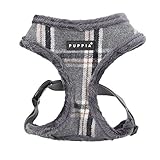 Puppia Kemp Harness-A for Pets, Mélange Grey, Medium