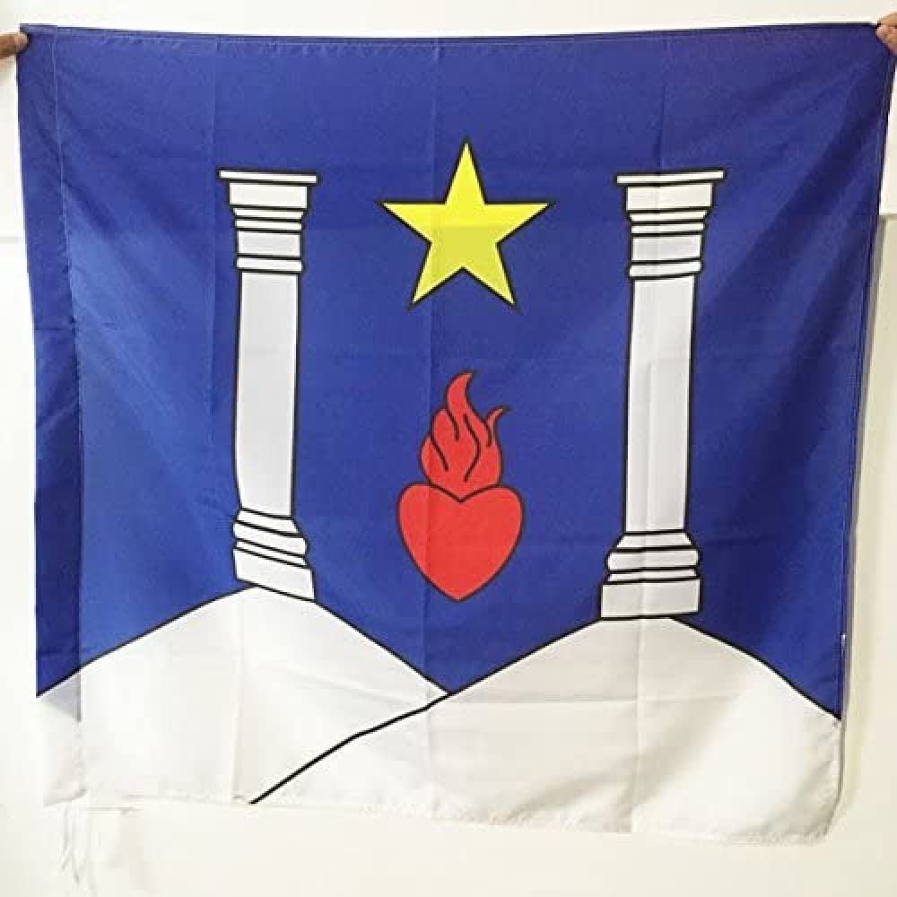AZ FLAG - Canons Regular of the Lateran Flag - 3x3 Ft - 100% Polyester St. Augustine Banner with Sleeve - Fade Resistant - Vivid Colors - 3' x 3' Feet - 90x90 Cm