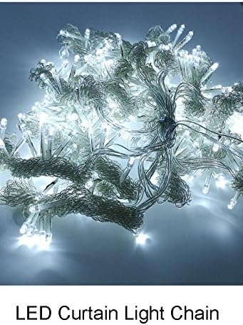 Window Curtain Icicle Lights, Wellinterest 304 LEDS String Fairy Starry Twinkle Stars Lights 9.8ft x 9.8ft with 8 Modes for Wedding Party Home Patio Lawn Garden Bedroom Outdoor Indoor Wall Lights