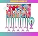 Eye Crown Synthetic Quality Good Makeup Brushes Set with Case Mermaid Shape 11 Pieces - Foundation Blush Face Concealer Eyeliner Shadow Cosmetics Brush Set