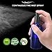 Hydior 3.4oz Glass Spray Bottle, Perfume Atomizer - Empty Refillable Blue Bottles with Black metal Fine Mist Sprayers - 2 Pack