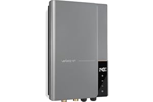 WINTEMP Tankless Water Heater Electric 18KW 240Volts, Endless On-Demand Hot Water, Self Regulating - Wigital Temperature Display WIFI Control for 2 Showers WN18