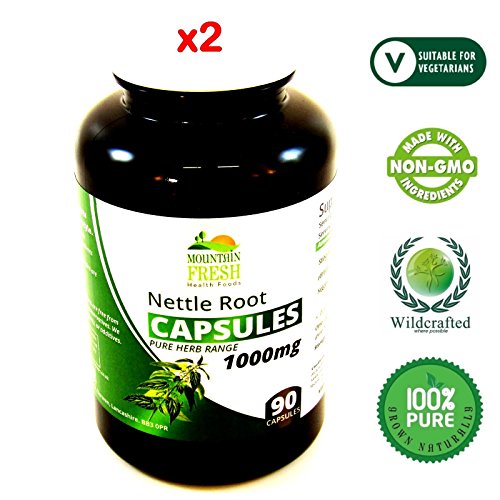 Stinging Nettle Root Urtica Dioica Pure Herb Capsules 180 X 1000mg