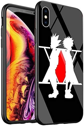 DTYZL Phone Case for iPhone XR，Tempered Glass Back Cover and TPU Soft Rubber Silicone Frame for Scratch and Fall Resistance DT-149 Hunter X Hunter Anime