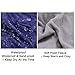 URPRO Waterproof Warm Fleece Outdoor Blanket Extra Large Lightweight Portable with Carry Bag for Stadium, Picnic, Camping, Beach, Dogs, Sofa Bluethumb 2