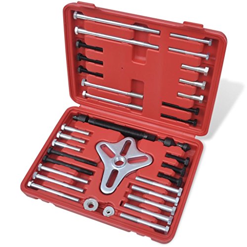 vidaXL 45 pcs Harmonic Balancer Gear Puller Steering Wheel Pulley Yoke Crank Auto Tool