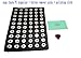 Ladieshow Snap Jewelry PU Leather Display Board for 12mm 18mm 20mm Snap Button(Black)