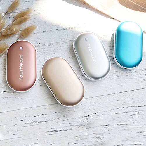 E-TECHING 5200mAh Portable Pebbles Double-Side Rechargeable Hand Warmer / Power Bank for iPhone / Samsung